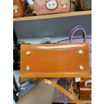 Lady Dior bag made of pure handmade heavy oil wax vegetable tanned leather